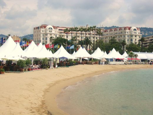 Tents along the Riviera